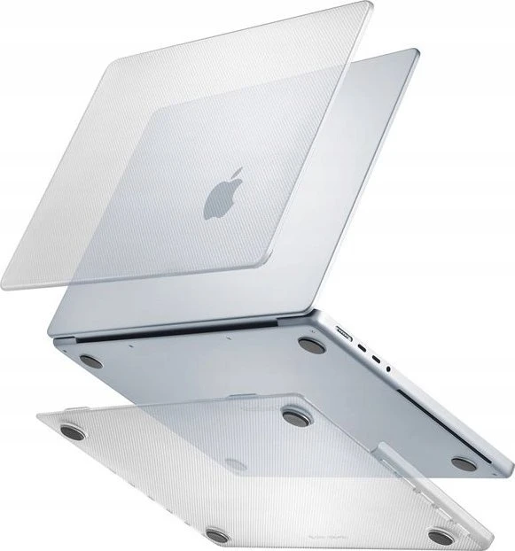 Pipetto Hardshell Dots dėklas, frosted clear – Apple MacBook Pro 14″ (2023/2022)