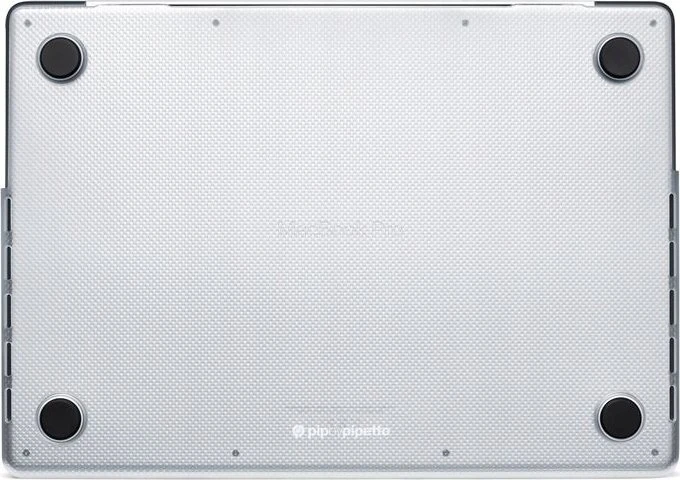 Pipetto Hardshell Dots dėklas, frosted clear – Apple MacBook Pro 14″ (2023/2022)