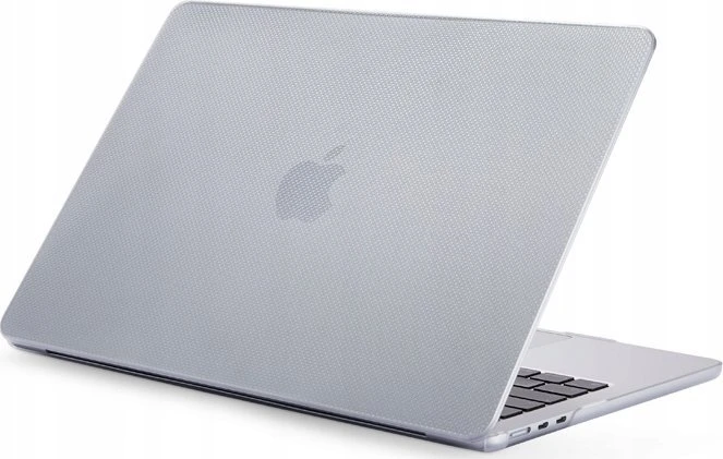 Pipetto Hardshell Dots dėklas, frosted clear – MacBook Air 13.6″ (M3,2024/M2,2022)