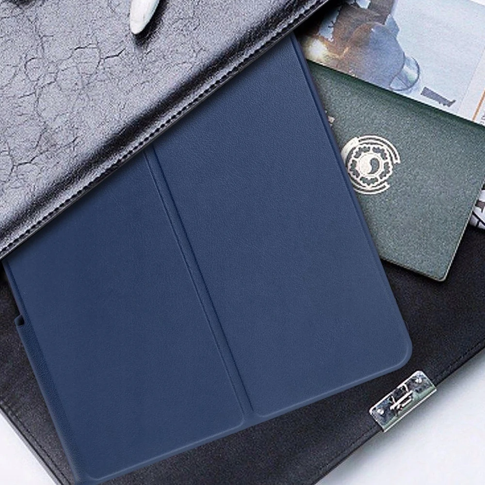 Dėklas na tablet Strado-Tech Smart pokrowiec futerał su klapką do Lenovo Tab Plus TB351FU 11,5'' tamsiai mėlyna