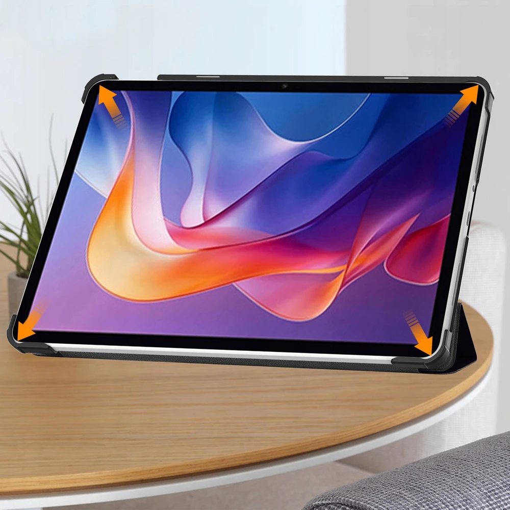 Planšetinio kompiuterio dėklas Strado-Tech skirtas Xiaomi Redmi Pad 2 11 2025 su dangteliu / Redmi Pad 2 11 2025 – apsauginis su stovu