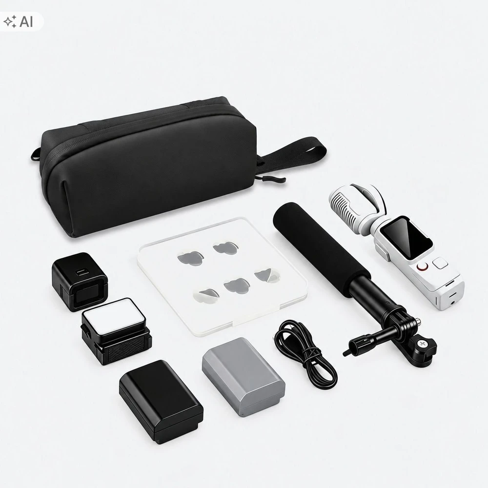 Dėklas Puluz Dėklas Futerał Dėklas Dji Osmo Pocket 3 4 4p Insta360 Luna Ultra Pro X5 X4 / Pu1210b