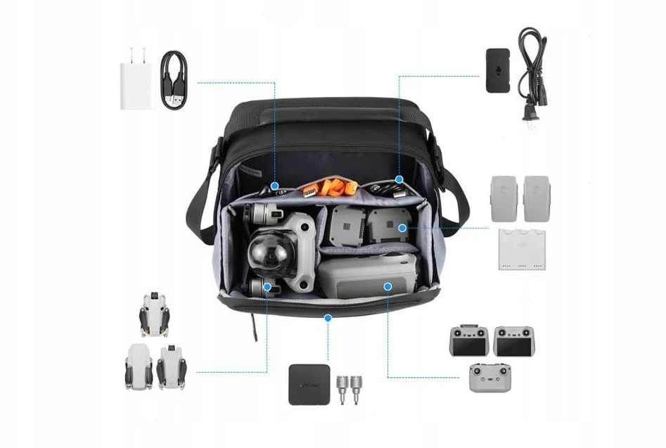 PULUZ DJI Mini / Osmo Pocket carrying case (juodas)