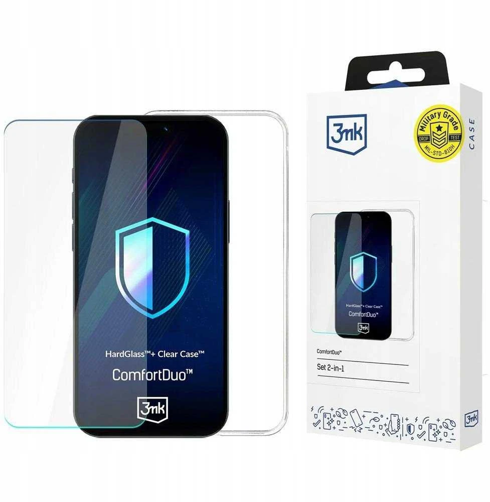 Rinkinys 3MK ComfortDuo skaidrus MagDėklas skirtas Apple iPhone 16e
