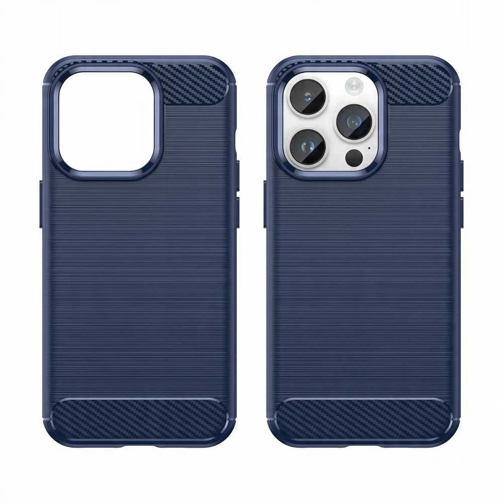 Hurtel Carbon dėklas skirtas iPhone 14 Pro, mėlynas