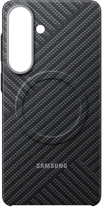 KS947SS anglies pluošto magnetinis dėklas „Samsung Galaxy S26 Plus“, pilkas
