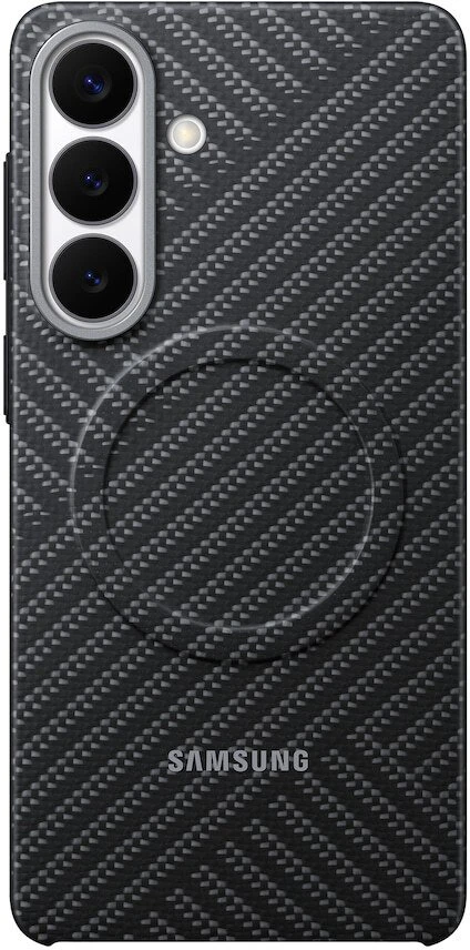 KS947SS anglies pluošto magnetinis dėklas „Samsung Galaxy S26 Plus“, pilkas