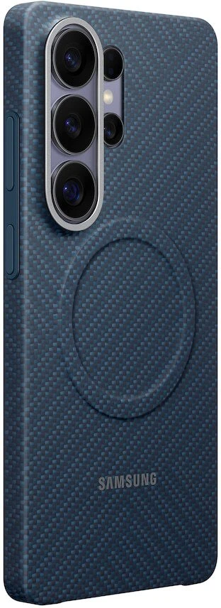 KS948SC anglies pluošto magnetinis dėklas „Samsung Galaxy S26 Ultra“, Mėlyna violetinė