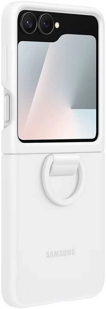 PF741TWEGWW Silikoninis dėklas Samsung Galaxy Flip7 FE, Baltas