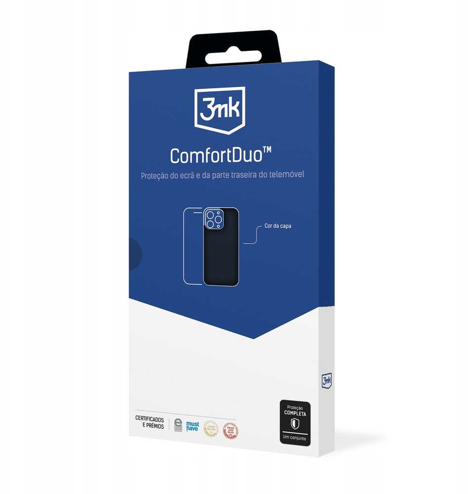 Dėklas Samsung Galaxy M55 - 3mk ComfortDuo matinės juodos spalvos