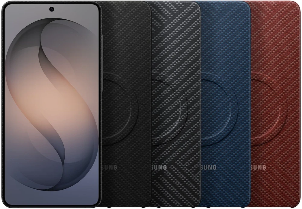 Dėklas KS947SN Carbon Magnet Case Samsung Galaxy S26 Plus, Juodas