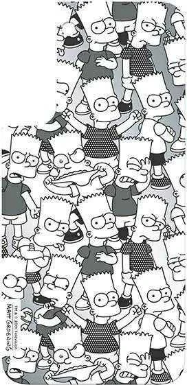 Dėklas Panel Samsung GP-TOU021HOUJW do etuiFrame Cover do Galaxy S22 Simpsons balta/baltas