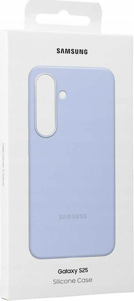 Samsung Galaxy S25 silikoninis dėklas su šviesa Mėlyna