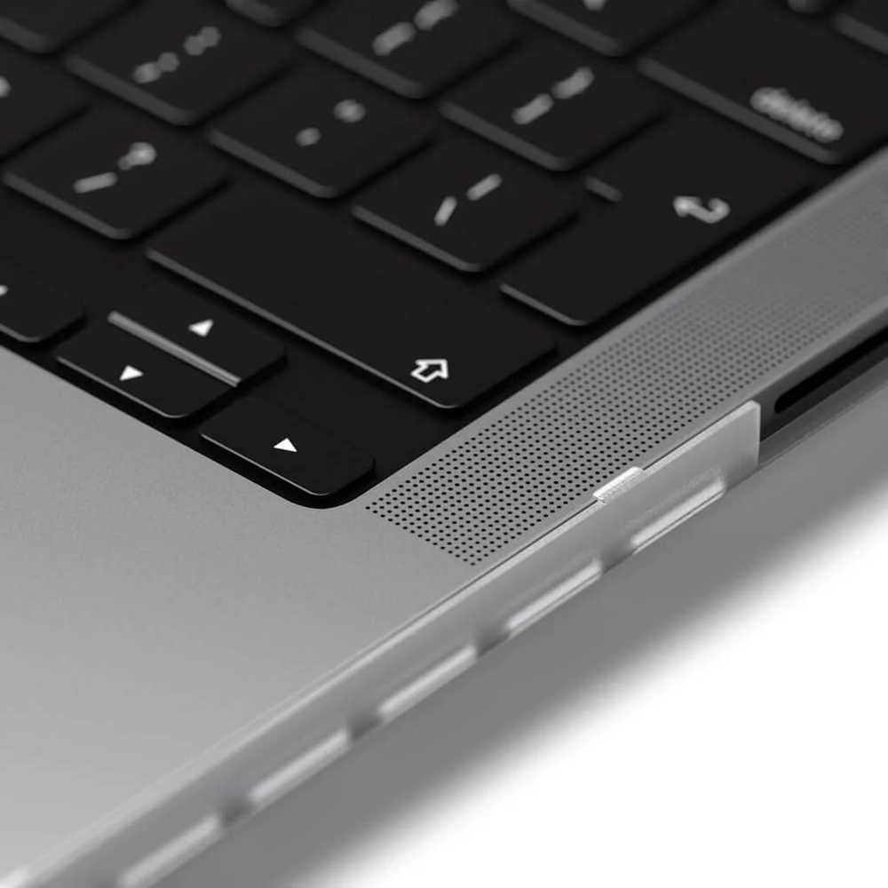SATECHI Eco Hardshell dėklas, skirtas MacBook Pro 14 – skaidrus