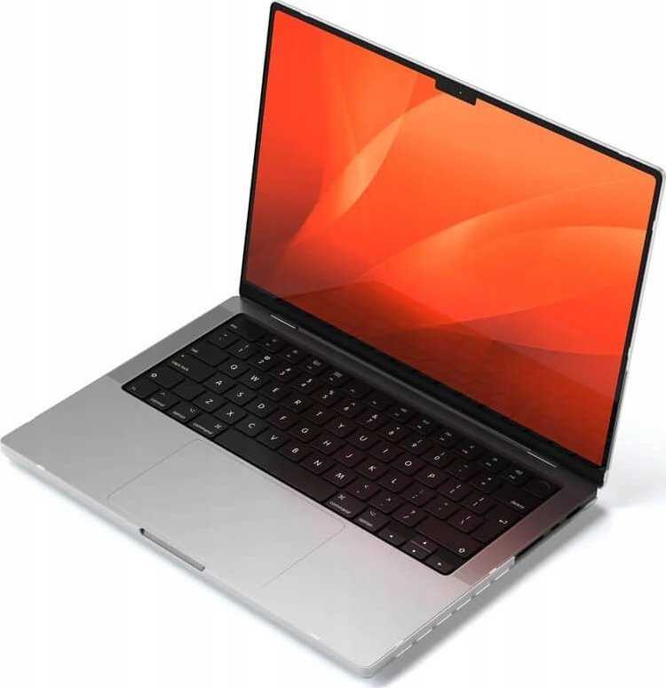SATECHI Eco Hardshell dėklas, skirtas MacBook Pro 14 – skaidrus