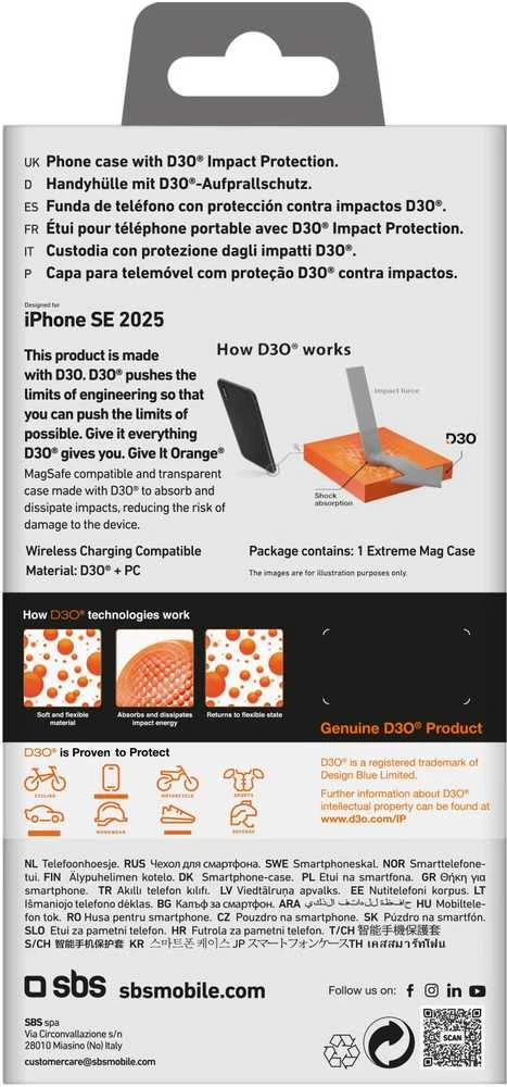 SBS Extreme Mag dėklas Apple iPhone 16E
