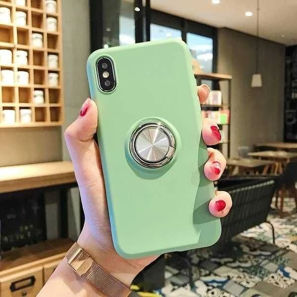 Dėklas Siliconering SILICONE RING IPHONE 12 PRO MAX Žalias