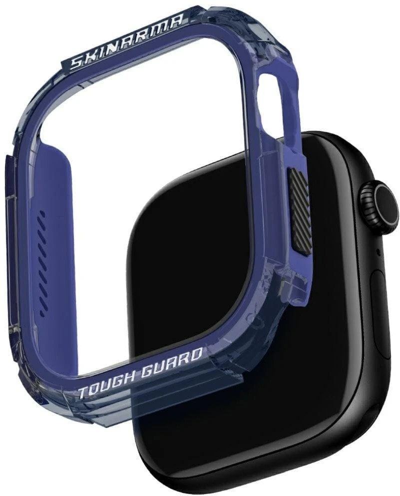Dėklas Skinarma Atom skirtas Apple Watch 46mm mėlynos spalvos