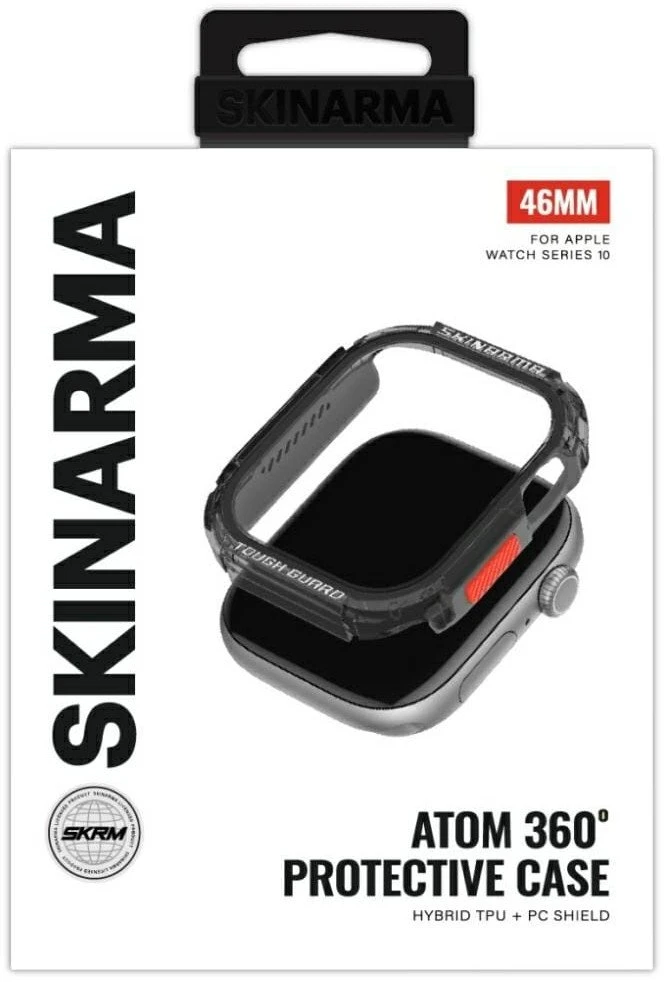 Dėklas Skinarma Atom skirtas Apple Watch 46mm smoke