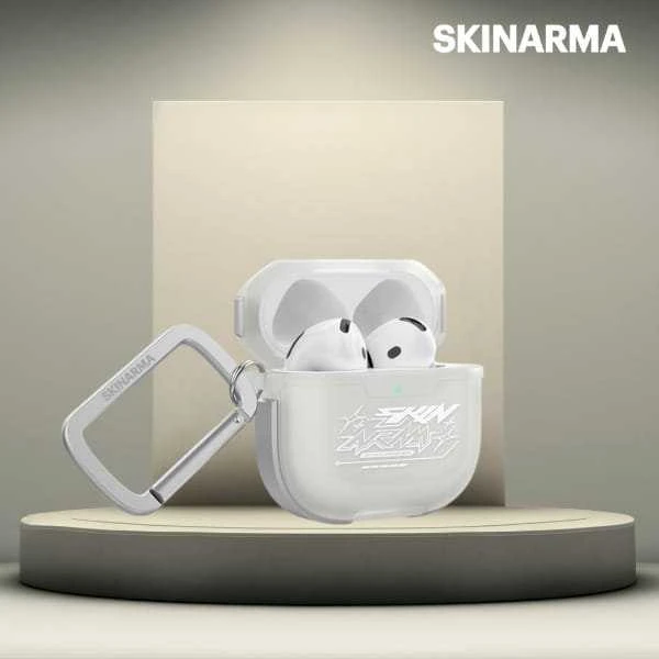 Dėklas Skinarma Kinzoku skirtas AirPods 4 frost