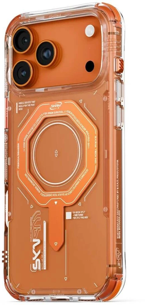 Skinarma Magma Dėklas Apple iPhone 17 Pro Magnetic Charging Oranžinis