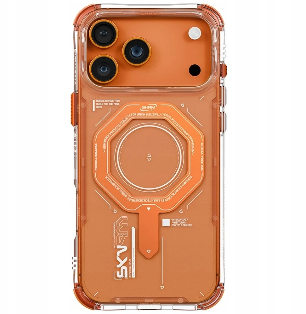 Skinarma Magma Dėklas Apple iPhone 17 Pro Max Magnetic Charging Oranžinis