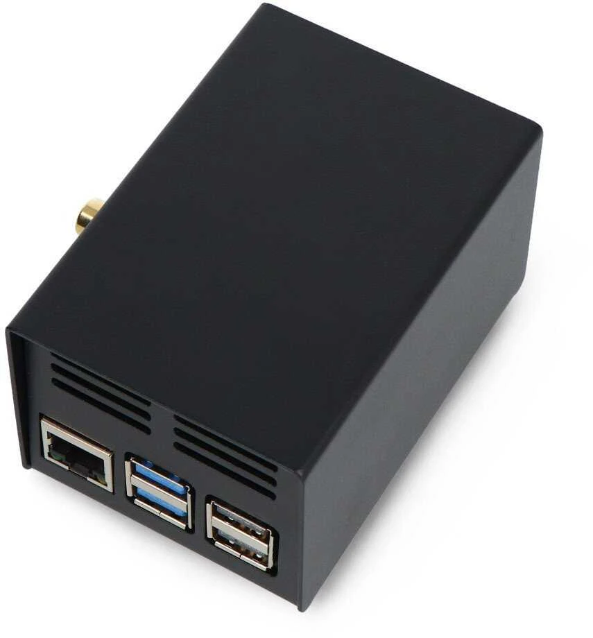 Dėklas, skirtas HiFiBerry ir Raspberry Pi 5 - plienas - juodas