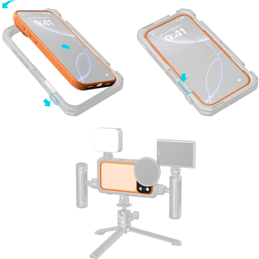 SmallRig FilMov Lightweight Photography Bumper Case do iPhone 17 Pro Oranžinis (5792)