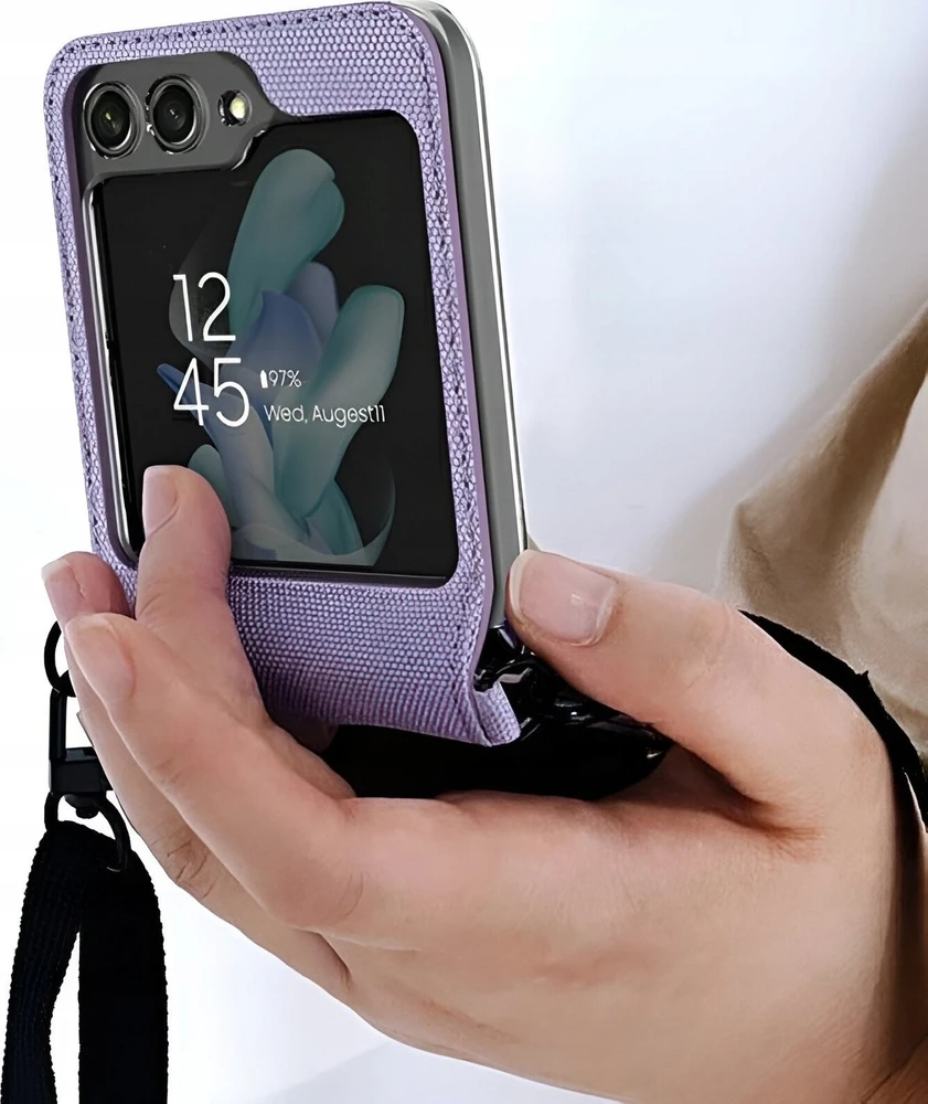 Sourcing „Araree“ drobinis dėklas „Diary Sam Z Flip5 F731“ violetinis/violetinis AR10-01778C
