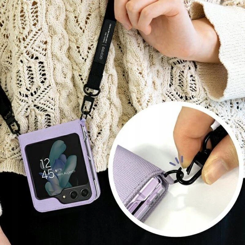Sourcing „Araree“ drobinis dėklas „Diary Sam Z Flip5 F731“ violetinis/violetinis AR10-01778C