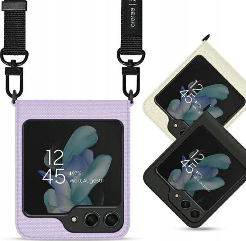 Sourcing „Araree“ drobinis dėklas „Diary Sam Z Flip5 F731“, juodas/juodas, AR10-01778A