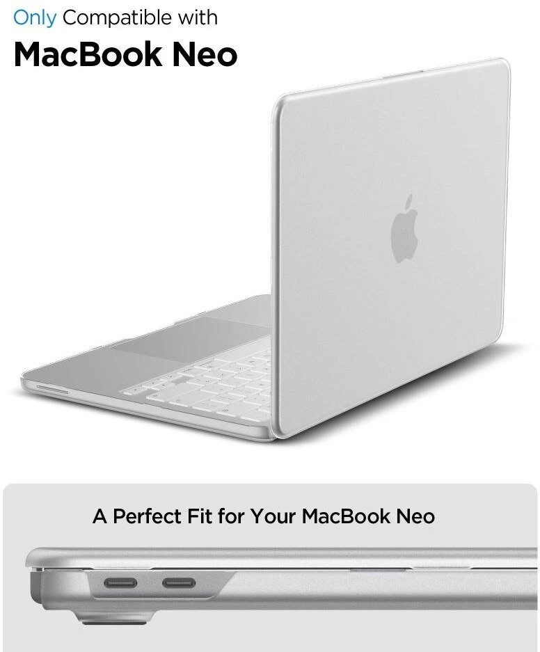 „SPIGEN AIRSKIN“ „Macbook Neo 13“ 2026 m. „Frost Clear“
