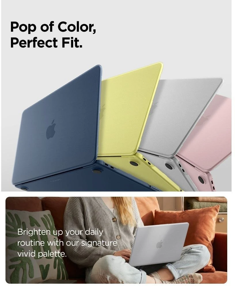„SPIGEN AIRSKIN“ „Macbook Neo 13“ 2026 m. „Frost Clear“