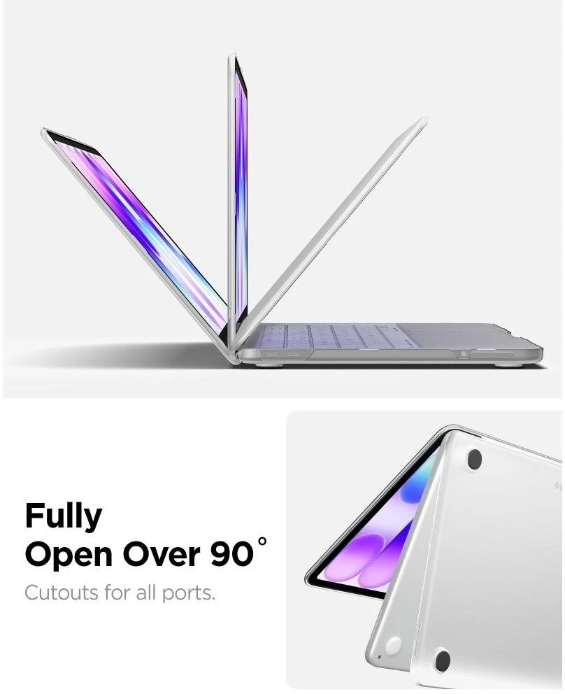 „SPIGEN AIRSKIN“ „Macbook Neo 13“ 2026 m. „Frost Clear“