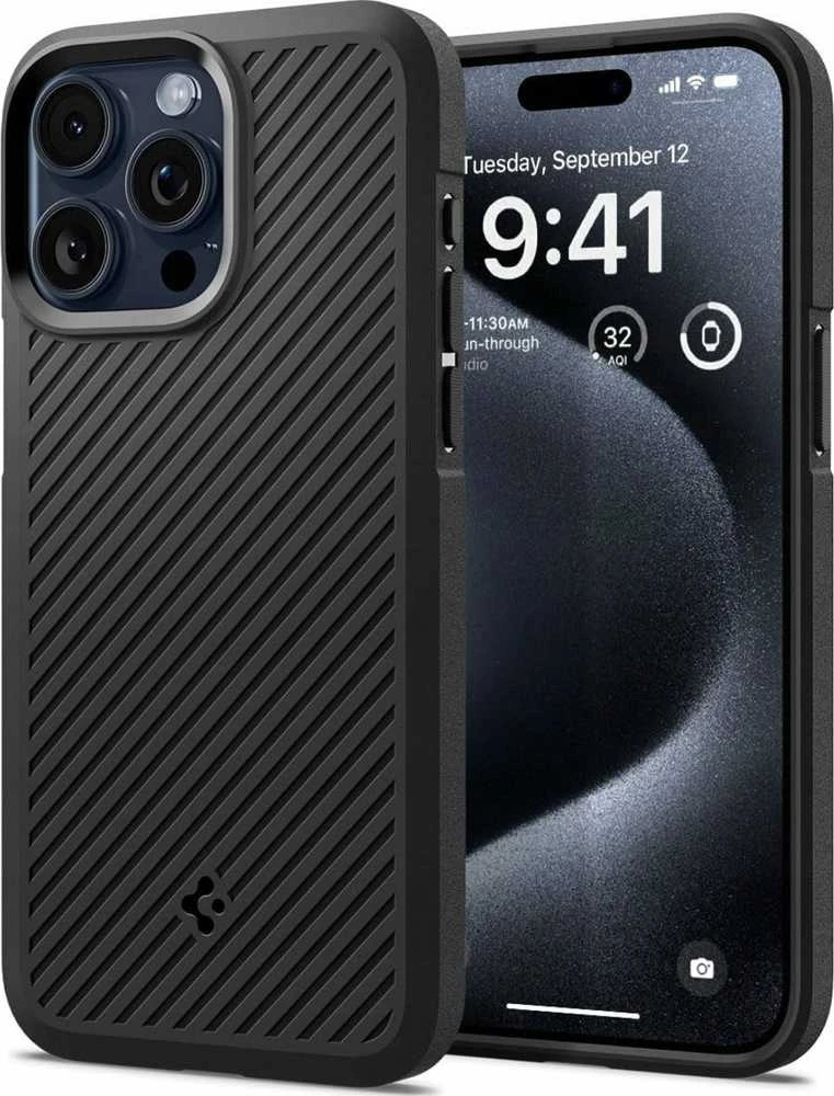 Spigen Core Armor – dėklas skirtas Apple iPhone 16 Pro Max Matte Juodas