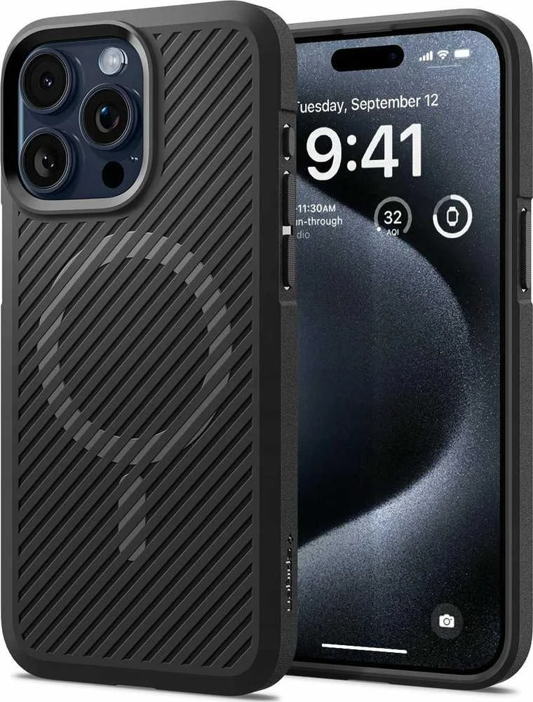 Spigen Core Armor Mag MagSafe Apple iPhone 16 Pro Max – dėklas telefonui juodos matinės spalvos