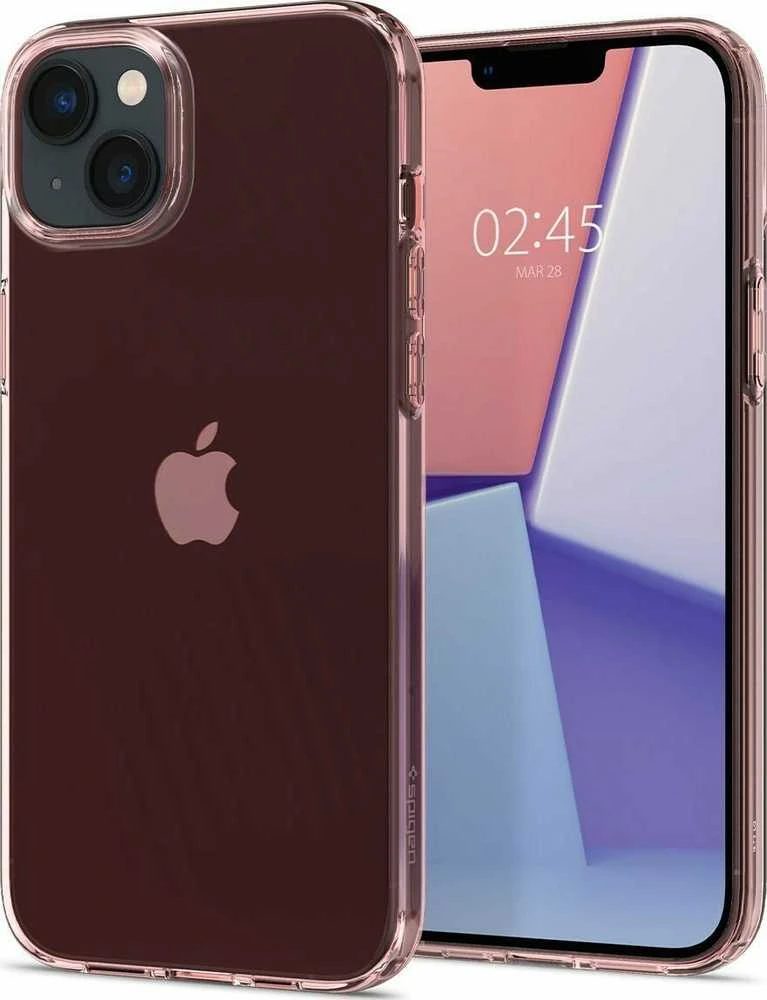 Dėklas „Spigen Crystal Flex“, rožinis krištolas – „Apple iPhone 15 Plus“