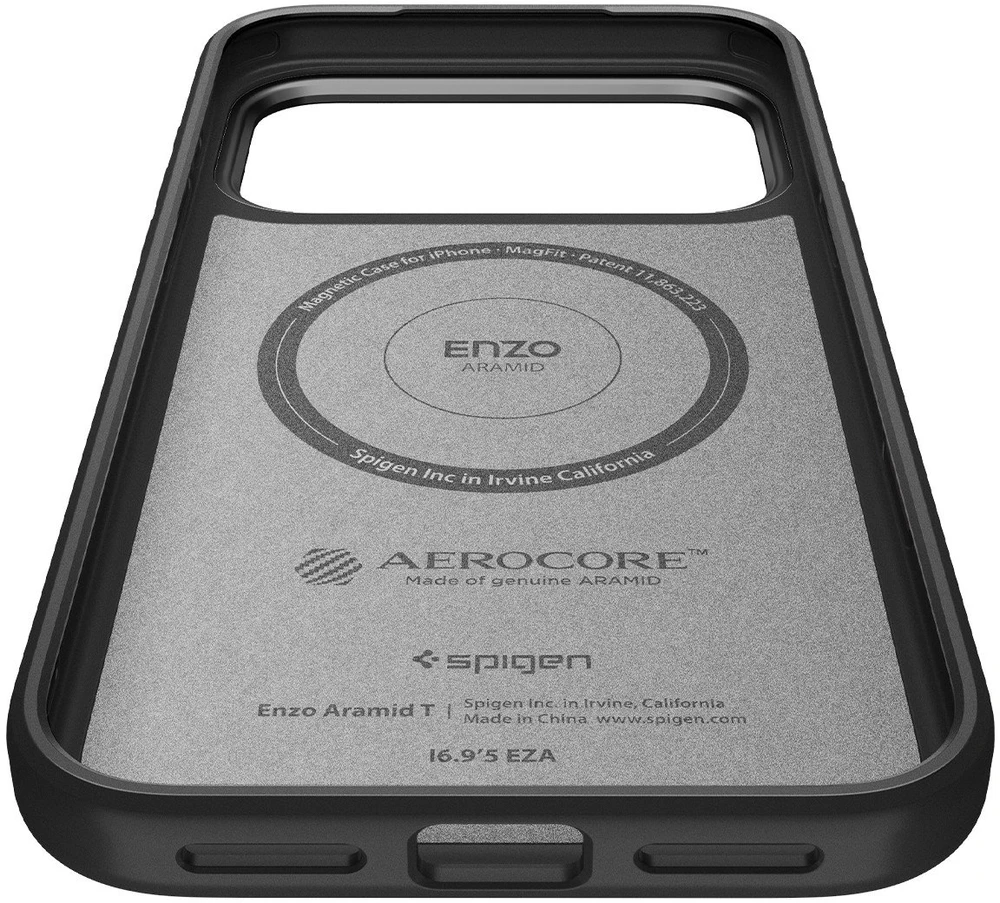 „Spigen Enzo Aramid“ „T“ „MagSafe“ dėklas, skirtas „iPhone 17 Pro Max“ – pirkite