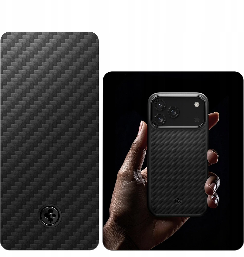 Dėklas Spigen Enzo Aramid "T" MagSafe case for iPhone 17 Pro - juodas
