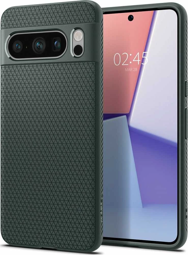 Spigen Liquid Air dėklas skirtas Google Pixel 8 Pro, spalva - Abyss Green aprašymas - Prekės nuotrauka