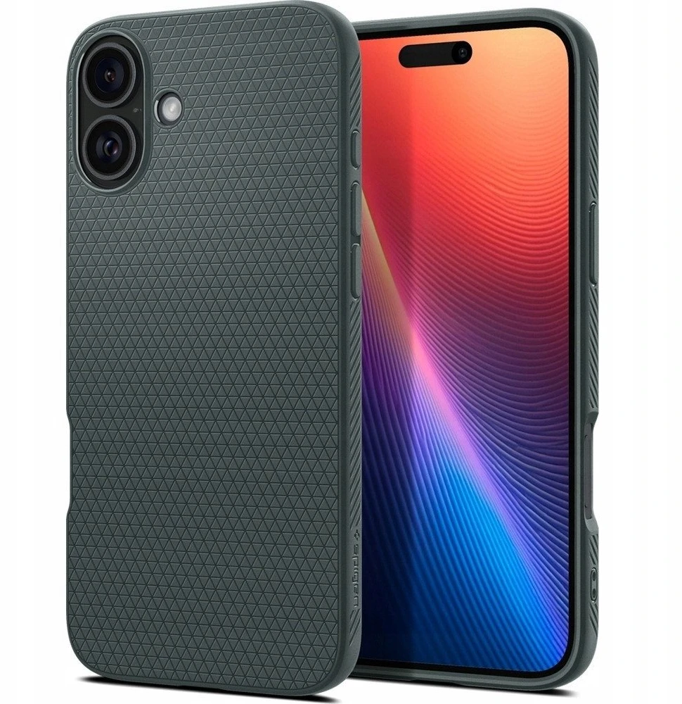 SPIGEN dėklas LIQUID AIR iPhone 17 abbys žalias