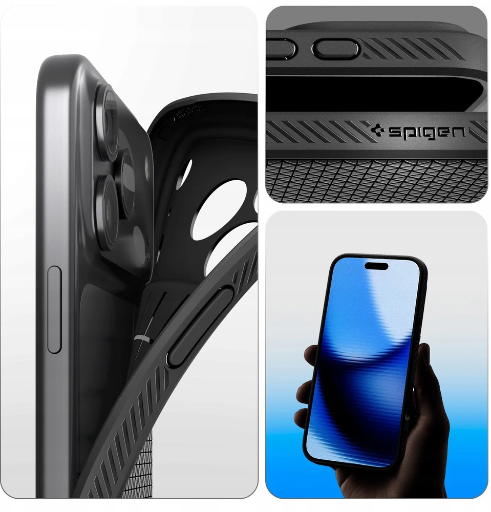 Dėklas Spigen Liquid Air Case for iPhone 17 Pro - Matte Juodas