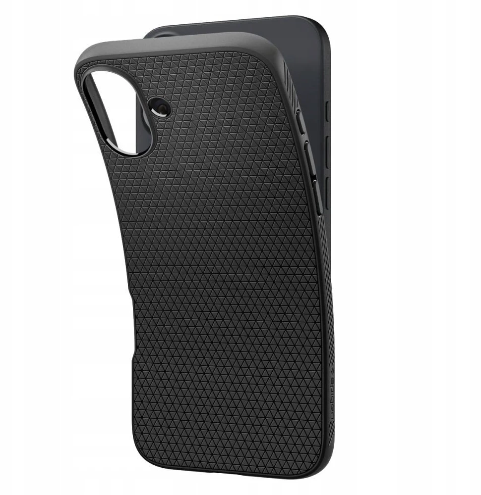 „Spigen Liquid Air“ dėklas, skirtas iPhone 17 – matinis juodas