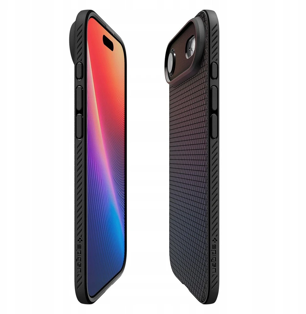„Spigen Liquid Air“ dėklas, skirtas „iPhone 17 Air“ – matinis juodas