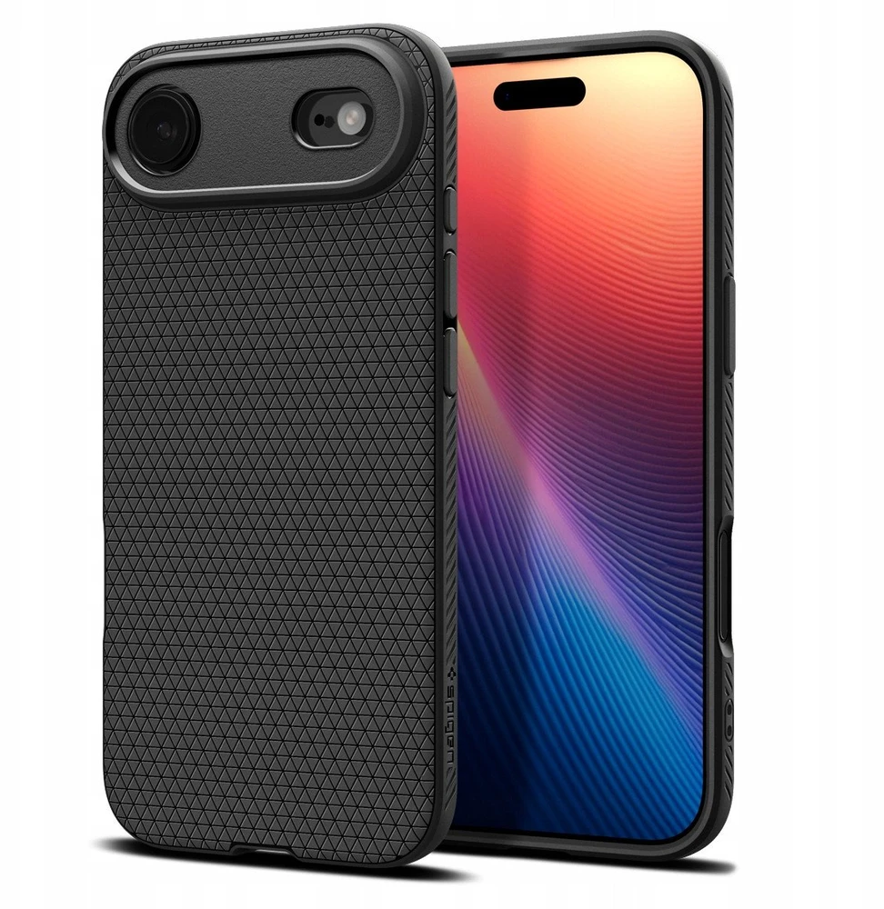 „Spigen Liquid Air“ dėklas, skirtas „iPhone 17 Air“ – matinis juodas