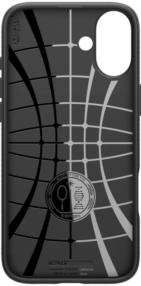 „Spigen Liquid Air“ dėklas, skirtas iPhone 17 – matinis juodas