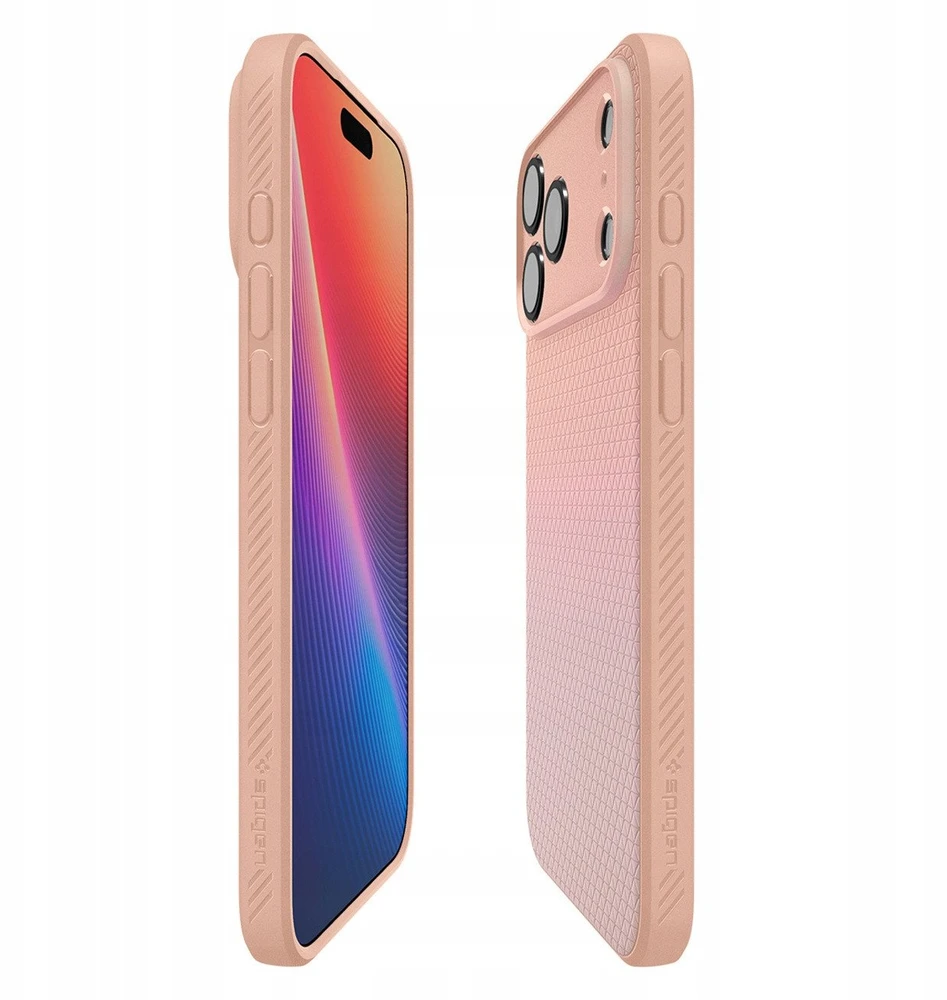 Dėklas Spigen Liquid Air Case for iPhone 17 Pro Max - Titanium Rožinė