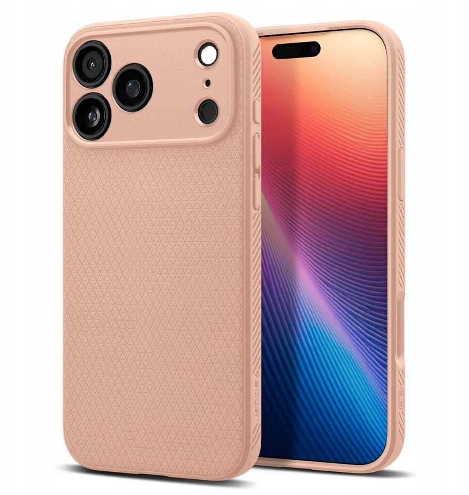 Dėklas Spigen Liquid Air Case for iPhone 17 Pro Max - Titanium Rožinė