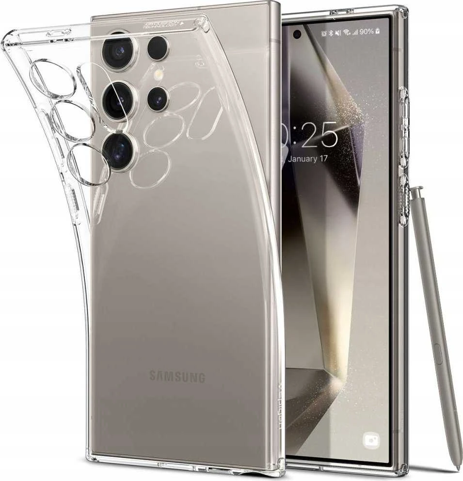 Spigen skystųjų kristalų dėklas „Samsung Galaxy S25 Ultra“ – skaidrus