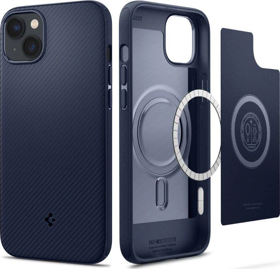 Spigen Mag Armor Apple iPhone 14 Plus dėklas telefonui mėlynos spalvos
